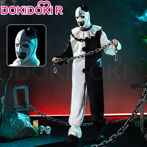 【Ready For Ship】【Size S-3XL】【LAST BATCH】DokiDoki-R Moive Terrifier Cosplay Art the Clown Costume Halloween