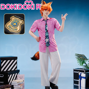 【Ready For Ship】【Size XS-3XL】DokiDoki-R Anime Cosplay Fox Costume Pink Shirt