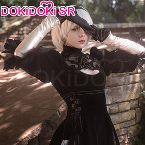 【Partially Ready For Ship】DokiDoki-SR Cosplay Game Cosplay Black Dress Costume Women Halloween