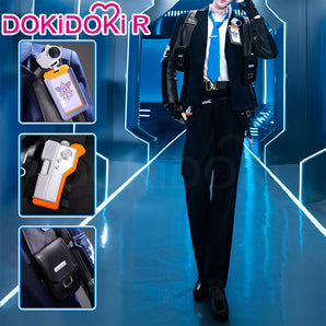 【Size S-2XL】DokiDoki-R Game Ananta Cosplay Captain Costume Suit