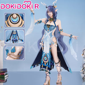 【Size XS-2XL】DokiDoki-R Game Genshin Impact Cosplay Lauma Costume Song of the Welkin Moon