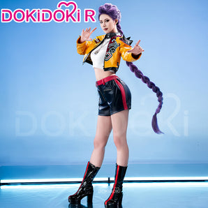 【Size XS-3XL】DokiDoki-R Movie Anime KPop Demon Hunters Cosplay Rumi Costume How lt's Done HUNTR/X