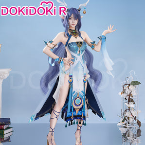 【Size XS-2XL】DokiDoki-R Game Genshin Impact Cosplay Lauma Costume Song of the Welkin Moon