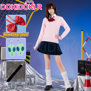 【Ready For Ship】【Last Batch】【Size XS-3XL】Dokidoki-R Anime DDD Cosplay Costume Pink Uniform Halloween