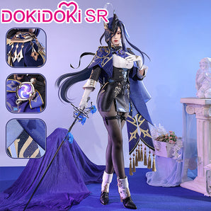 【BFCM Flash Sale 40% OFF 26th Nov 12:00 AM PST】DokiDoki-SR Game Genshin Impact Cosplay Fontaine Clorinde Costume Women