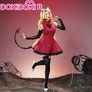 【Ready For Ship】【Last Batch】【Size S-3XL】DokiDoki-R Anime Hell Hotel Cosplay Costume Battle Dress / Tails Halloween