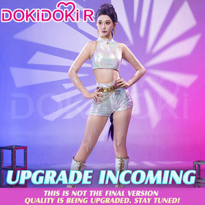 【Size XS-3XL】DokiDoki-R Movie Anime KPop Demon Hunters Cosplay Rumi Costume What It Sounds Like White Suit HUNTR/X