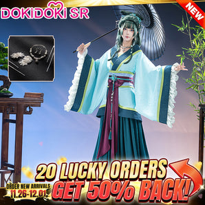 【BFCM New Arrivals】【Size XS-3XL】DokiDoki-SR Anime The Apothecary Diaries Cosplay Maomao Western Capital Banquet Costume