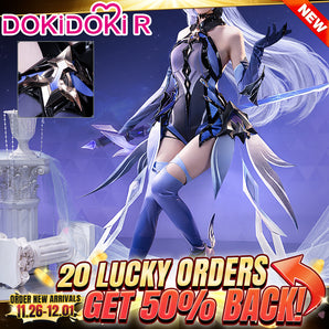 【BFCM New Arrivals】【Size S-3XL】DokiDoki-R Game Genshin Impact Cosplay Black Skirk Costume