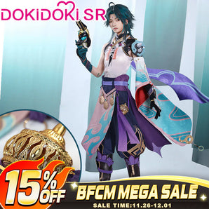 【Partially Ready For Ship】【Size S-2XL】DokiDoki-SR Game Genshin Impact  Cosplay Xiao Halloween Costume Men / Shoes