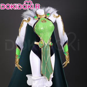 【Size S-3XL】DokiDoki-R Cosplay Costume Black Green Cloak Suit