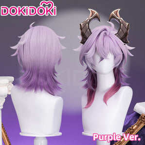 DokiDoki Game Genshin Impact Cosplay Durin Purple / Pink Wig Song of the Welkin Moon