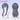 【Ready For Ship】DokiDoki Game Arknights Cosplay Logos Wig Long Straight Blue Grey Hair