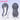 DokiDoki Game Arknights Cosplay Logos Wig Long Straight Blue Grey Hair