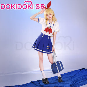 DokiDoki-SR Anime Aikatsu! Idol Activity Cosplay Hoshimiya Ichigo Costume Summer Uniform
