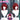 DokiDoki Anime Oshi no Ko Cosplay Arima Kana Wig Short Straight Red Pink Hair