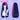 【Ready For Ship】DokiDoki Anime Cosplay Wig Long Straight Purple Pink Highlight Hair