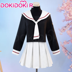 DokiDoki-R Anime Card Captor Sakura Cosplay Kimonoto Sakura Costume School Uniform