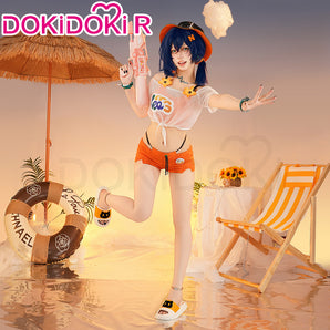DokiDoki-R Game Zenless Zone Zero Cosplay Belle Costume / Wig Swim Suit Summer Phaethon ZZZ Swimsuit