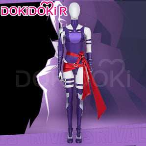 【Size XS-3XL】Dokidoki-R Game Cosplay Costume Purple Tights Skin Vengeance