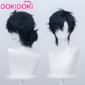 DokiDoki Anime Link Click Cosplay Charles Wig Short Black Hair Cheng Xiaoshi Cheng Xiao Shi