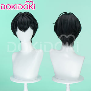 【Ready For Ship】DokiDoki Virtual Idol PLAVE Cosplay Hamin Wig Short Straight Black Hair Yu Hamin