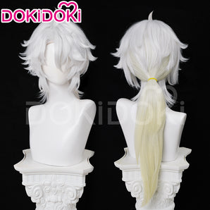 DokiDoki Game Wuthering Waves Cosplay Lingyang Wig Long Straight White Yellow Hair Ling Yang Liondance