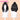 【Front Lace】DokiDoki Game Black Myth Wukong Cosplay Ping Ping Wig Short Straight Black Wig Pingping