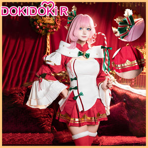 【Ready For Ship】【Last Batch】DokiDoki-R Honkai Impact 3rd Cosplay Elysia Costume Winter House Christmas