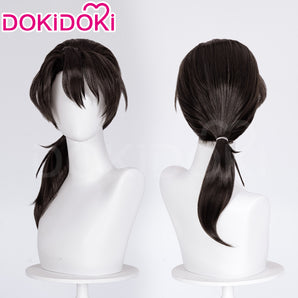 【Ready For Ship】DokiDoki Anime Cosplay Wig Long Black Hair Ponytail