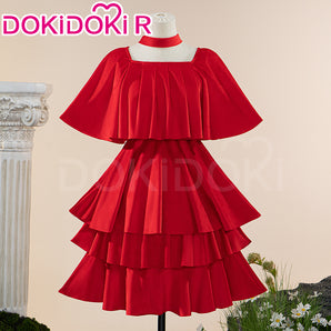 【Partially Ready For Ship】【Size XS-2XL】DokiDoki-R Anime Cosplay Friiereen Costume Red Dress