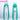 【Ready For Ship】DokiDoki Cosplay Women 2025 Version Wig Long Curly Green Hair Twin Ponytails