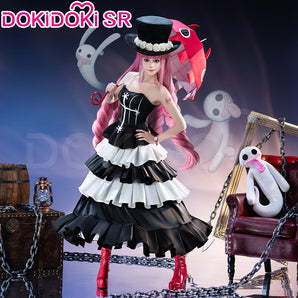 【BFCM New Arrivals】【Size S-3XL】 DokiDoki-SR Anime Cosplay Princess Ghost  Black White Costume / Hat