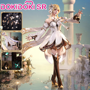 【Glowing】【Size S-2XL】DokiDoki-SR Genshin Impact Cosplay Traveler Lumine Costume Ying As Heaven and Earth Are Made Anew