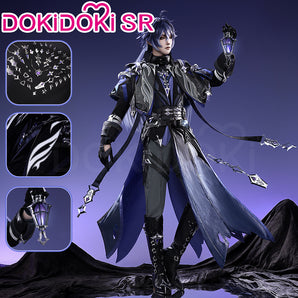 【Ready For Ship】【Size S-3XL】DokiDoki-SR Game Genshin Impact Cosplay Flins Costume / Light Prop Song of the Welkin Moon Kyryll Chudomirovich Flins Nod-Krai Halloween