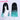【 Ready For Ship】DokiDoki Game Cosplay Wig Short Straight White Black Green Gradient Hair x LE SSERAFIM