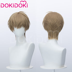 DokiDoki Manga Lost in the Cloud Cosplay Baek Cirrus Wig Short Straight Brown Hair Yaoi Manhwa