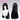 【Black Pink Gradient Ver Ready For Ship】DokiDoki Game Wuthering Waves Cosplay Chisa Wig Long Straight Black Hair Black Pink Gradient Hair Peach Parfait Swimsuit