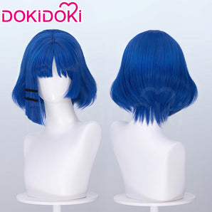 DokiDoki Anime Bocchi the Rock! Cosplay Yamada Ryo Wig Blue short