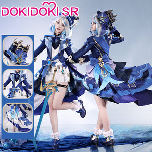 【Ready For Ship】【Size S-2XL】DokiDoki-SR Game Genshin Impact Cosplay Fontaine Furina Costume Dark Furina Focalors Halloween