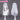 【Ready For Ship】DokiDoki Game Diabolik Lovers Cosplay Tsukinami Carla Wig Long Straight Silver With Red Tips Hair