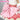 【Size XS-XL】DokiDoki-R Anime Cosplay White Pink Cute Dress Costume