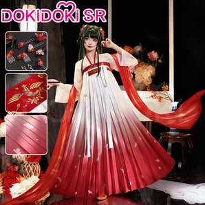 DokiDoki-SR Anime The Apothecary Diaries Cosplay Maomao Costume Mao Mao Red Date Dress