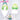 DokiDoki Anime Witch Hat Atelier Cosplay Coco Wig Short Straight Yellow Green Hair