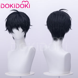 DokiDoki Manga Lost in the Cloud Cosplay Yeon Skylar Wig Short Straight Black Hair Yaoi Manhwa