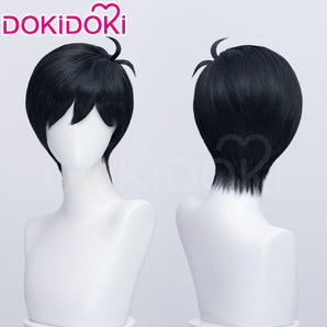 DokiDoki Game OMORI Cosplay Sunny Wig Short Straight Black Hair