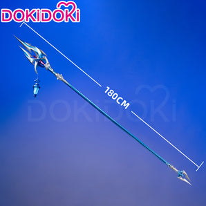 【Glowing】DokiDoki Game Genshin Impact Cosplay Flins Polearms Prop Blood­soak­ed Ruins