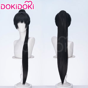 DokiDoki Manga Anime I Want to Love You Till Your Dying Day Cosplay Lizzy Seiran Wig Long Straight Black Hair Ponytail