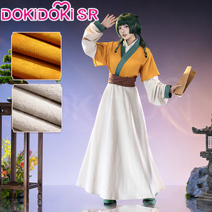 【Partial Ready For Ship】【Size XS-3XL】DokiDoki-SR Anime The Apothecary Diaries Cosplay Maomao Maid Yellow Costume Mao Mao