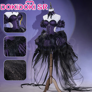 【Partially Ready For Ship】DokiDoki-SR Anime Cosplay  Costume Dress  Fate Symphony Doujin Purple